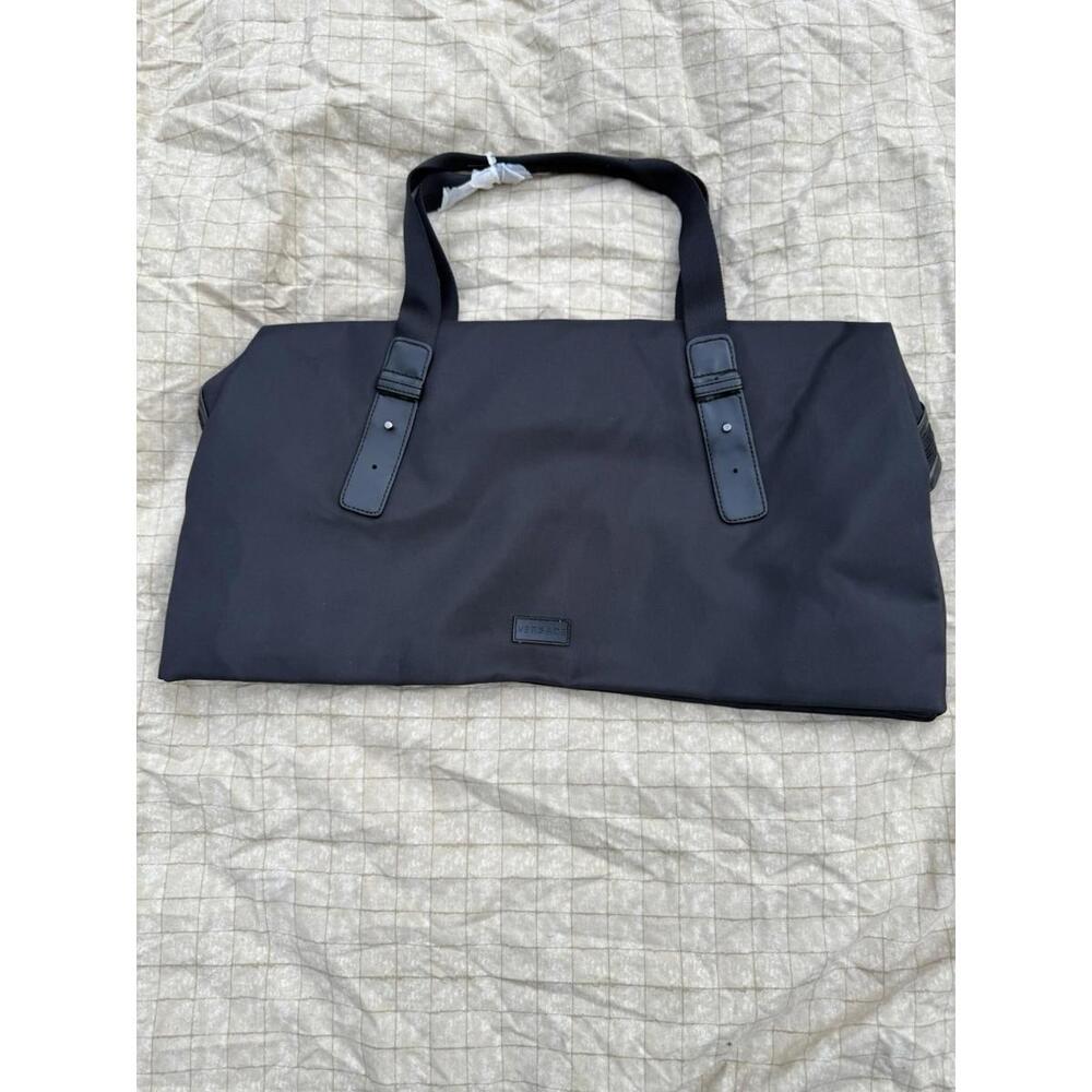NWOT Versace Parfums Weekend Duffel Travel Gym Bag Black